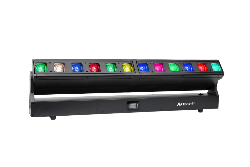 LED Moving Head:12x40w RGBW LEDs,4° - 45° linear zoom,  Pixel Tech
